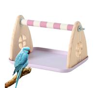 Bird Seat for the Cage - 5-in-1 Interactive Activity Toy - Stand Cockatiel Claw Care Stick - For Budgies and Cockatiels for Standing, Playing and Climbing