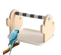 Bird Seat for the Cage, Enriching Interactive Pet Toy, Perch with Claw Care Function for Parakeets, Cockatiels, Canaries and Parakeets in