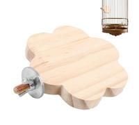 Bird Seat for the Cage - Pets Wooden Toy, Cage Perch for Standing for Budgies, for Conure Macaw Inseparable Canary Finch as well as for Living Room, Balcony and Bedroom