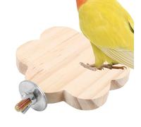 Bird Seat for the Cage, Wood, Non-Slip, Stable Play and Resting Place, Cage Perch for Standing for Budgies, for Budgies, Wedge Tail Parakeet, Inseparable Canary, Fink Living