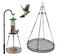 Bird Seed Catcher for Outdoor Feeders, Hanging Hoop Outdoor Garden Hanging Tray for Bee Feeder Birds Lover Gardener Farmer, Bird Feeder Trays to Catch Seed,Upgraded Version Can Prevent Strong Winds