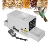 Bird Seed Cleaner Cleaning Machine, Bird Feed Blown Shell Splitter with 2 Drawer, Adjustable Fan, for Cleaning Millet, Grains and Sunflower Seeds