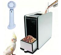Bird Seed Cleaner & Grain Winnower Machine - Husk Removal and Seed Sorting Tool with Mesh Air Outlet and Rechargeable Fan for Millet and Melon Seeds
