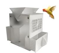 Bird Seed Cleaner Machine - Acrylic Bird Feed Blown Shell Splitter with 2 Granary & Fan for Millet, Grains, Melon Seeds