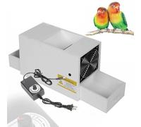 Bird Seed Cleaner Machine - Portable Winnowing Machine for Grains with Adjustable Speed Fan and Drawer, PVC Husk Remover for Various Seeds