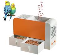 Bird Seed Cleaner Shell Blower with 5-Speed Fan & Dual Drawers, Fast Husk Removal & Sorting for Millet Rice Beans Mixed Seeds