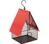 Black Metal Hanging Garden Outdoor Wild Bird House Style Seed Nut Bird Feeder