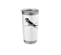 Bird Series. Barn Swallow. Stainless Steel Insulated Tumbler