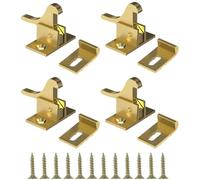 Bird Shaped Spring Latch Buckle Hooks, Sdjdhej 4pcs Brass Bird Hasp Heavy Duty Elbow Latch Yellow Anti Theft Automatic Door Hasp Latch Suitable for Drawer Wardrobe Bookcase
