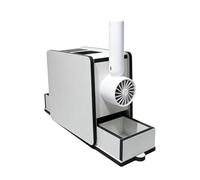Bird Shelling Machine - Wooden Bird Food Cleaner Machine | Solid Wood B́ird Feed Huller Housing With Handheld Fan, B̀ird Feed Hull Separator For Mixed Millet F́eed, Macaws Parrot Sparrow Parakeet