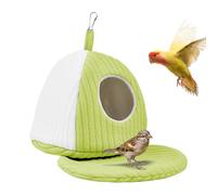 Bird Shelter - Parakeet Cage for Pet, Multi Purpose with Comfortable Material, Hanging Cave for Parrot, Macaw, Cockatiel, Conure, Lovebird, Indoor, Outdoor 9.84x9.84x9.84 Inches