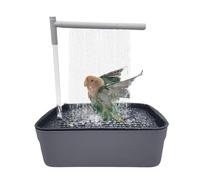 Bird Shower - ABS Rechargeable 760g | Bird Bath Tub | Quiet Automatic Water Cycle Birds Bath Circulating Parrot Shower For Cockatiel Parakeet Conure Finch African Grey Lovebird Cage Care
