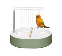 Bird Shower Fountain - Automatic Flow Bath Container, Refillable Spray Spa Basin, Clear Acrylic Washing Pool with Pump System | Accessory