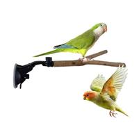 Bird Shower Perch, Adjustable Interactive Parrot Stand, Wall Bathroom Travel Perch, for Macaw Parakeet Indoor and Outdoor in the Cage when Travelling in