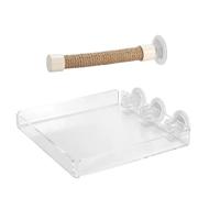 Bird Shower Perch - Window Mount Stand, Portable Bath Perchs