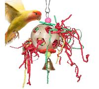 Bird Shredding Toys, Bird Toy with Shredder Ball, Chew Toy for Parrots Seeking Food, Bird Cage, Chew Toys for Small