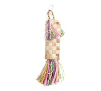 Bird Shredding Toys - Enlivening Cage Decor, Long-Lasting Chewing | Simulating the Real Natural Environment, Well-Made Chew Toy, Handcrafted from Natural Palm Weave, Encouraging a Healthy and Active