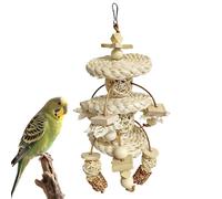 Bird Shredding Toys Natural Wooden Woven Foraging Shredder