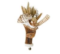 Bird Shredding Toys - Wheat Ear Bouquet Design Natural Parrot Chewing Toys,Fun Chew Toy For Large Birds, Bird Teething Toys, Cage Accessories, Natural Chewing Toy, Guinea Pig & Bunny Toys