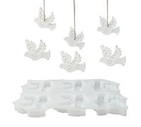 Bird Silicone Moulds for Casting - Reusable Non-Stick Tool, Pigeon Statue Silicone Mould with 6 Cavities | For Adults Children Concrete Plaster Epoxy Resin Soap Candle Chocolate Dessert Crafts