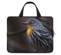 Bird Sitting on Branch Laptop Sleeve Ultra-Thin, Lightweight & Waterproof 10inch Laptop Bags, Durable Neoprene Material, Portable Protective Computer Bag with Hand Strap