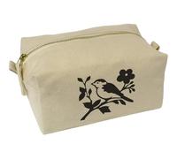'Bird Sitting on Tree Branch' Canvas Wash Bag/Makeup Case (CS00044374)