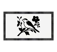 'Bird Sitting on Tree Branch' Pet Feeding Mat (PM00029854)