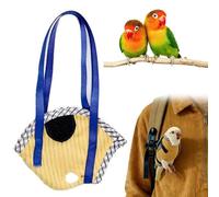 Bird Sling Carrier Bag, Portable Bird Bag with Escape Resistant Outdoor Harness Vest for Small Medium Parrots, Breathable Hands-Free Parrot Travel Carrier, Do not Harm the Birds (Size-M)