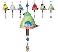 Bird Song Bell, Bird Song Bell Courtyard Decoration, Bird Song Bell Collection, Hanging Wind Chime Garden Courtyard Decoration, Music Wind Chimes, for Patio, Porch, Garden, Backyard(Green)