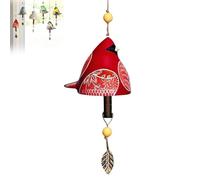 Bird Song Bell Courtyard Decoration, Bird Song Hanging Bell, Bird Song Bell Wind Chime, Bird Song Bell Collection, Bird Song Bell Garden Decoration, Bird Wind Chime for Home, Outdoor (Red)