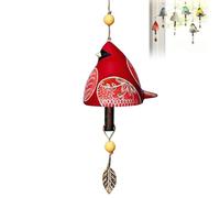 Bird Song Courtyard Decoration Wind Chime - Hanging Bell Collection for Garden Home Outdoor Funny Gift (Red)