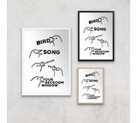 Bird Song Everyday Giclee Art Print - A2 - Wooden Frame