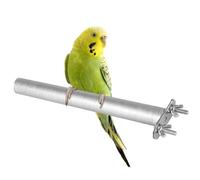Bird Stainless Steel Perch, Parrot Grinding Claws Trimming Beak Nails Grinding Stick for Bird, Parrot, Budgies Parakeet, Cockatiel, Conure,African Grey Macaw Finch