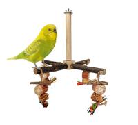 Bird Stand - Climbing for Cockatiels | Rotating Cage Pole for Parakeets, Turtle Doves, Parakeets, Small Birds, Indoor Fun, Enrichment, Activity Toy for Feathered House