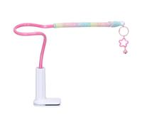 Bird Stand - Colorful Cotton Bendable Rope Perch, Colorful Cotton Non-Slip Parrot Toy | Fun Interactive Accessory For Cockatiel, Parakeet, Conure, Pigeon, Canary, Lovebird, Safe Indoor Play, Cage