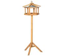 Bird Stand Feeder Table Feeding Station Garden Wood Coop Parrot Nesting Stand