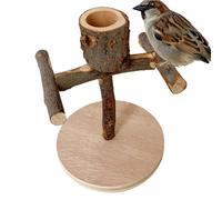 Bird Stand for Indoors, Interactive Training and Playground Cage Accessories, Portable Table Perch Stand - for Lovebirds African Greys Cockatoos Parakeets Finches Starry Macaws