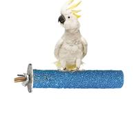 Bird Stand Grinding Stick Claw Sharpening Natural Quartz Sand Solid Wood