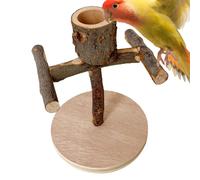 Bird Stand - Interactive Toy Cage Accessories | Table Perch for Cockatiels | for Lovebirds Greys Cockatoos Parakeets Finches Starry Macaws