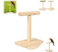 Bird Stand,Natural Wooden Bird Perches Stand,BirdFeeding Station,BirdPerches,BirdCage Accessories,Birds Wooden Perch,Steel Multi Feeder Kit Stands for Wild Birds,for BirdsLovers