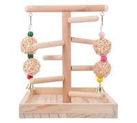 Bird Stand Pole Wooden Perch for Parrots and Training Sessions | Polished Smooth Finish, No Burrs, Beak Conditioning Support, for Conures and Medium Large Birds