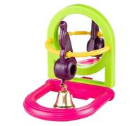 Bird Stand with Mirror, Interactive Intelligence Toy with Bell for Budgies Parakeets