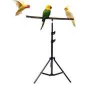Bird Stands For Inside, Natural Wood Parrot Perch Toy, Bird Stand Perch, Tripod Base Compact Habitat, For Pet Lover Indoor Training Porch Yard Garden Outdoor, For Small To Medium Birds