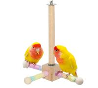 Bird Stands for Parrots | Parrot Perch Stand - Toy Hook Holder Rack 360 Degree Rotating for Garden Outdoor Ground Yard Patio Porch Indoors