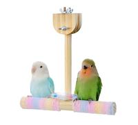 Bird Stands Inside, Cotton Rope Perches, 20 Inches Flexible Rope Perch with Hanging Feature, Cotton Cage Accessories with Climbing Function, Pet Bird Playground