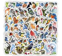 Bird Stickers 100 Pcs Waterproof Kawaii Funny Animal Stickers for Laptop Water Bottle Helmet Luggage Guitar Skateboard Scrapbook Car Bike,Cute Cartoon Sparrow Sticker for Teens Kids Adult