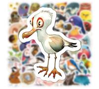 Bird Stickers for Water Bottles 50Pcs Colourful Bird Stickers for Teens,Adults Waterbottle,Laptop,Phone,Hydro Flask Travel Vinyl Stickers Waterproof