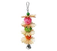 Bird Straw Toy | Budgie Toys Bird Chew Toys | Colorful Budgie Shredding Toys With Metal Hook, Eaves Decoration For Various Birds In Birdcage Boiler