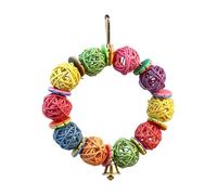 Bird Swarm Toy - Snowflake Chew Accessories, Parrot Bite Set, Multi-Sensory Foraging Toy, Attractive Shredder Set for Natural Materials | Indoor Outdoor Game Enrichment for Sittic