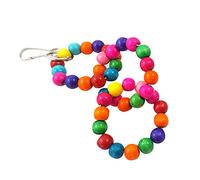 Bird Swing Cage Hanging Toys Wood Circle Swing Bite Resistance Perches Toy Parrot Toy Boredom Breaker for Budgie Cockatiels Conjures Finches Small Parakeets